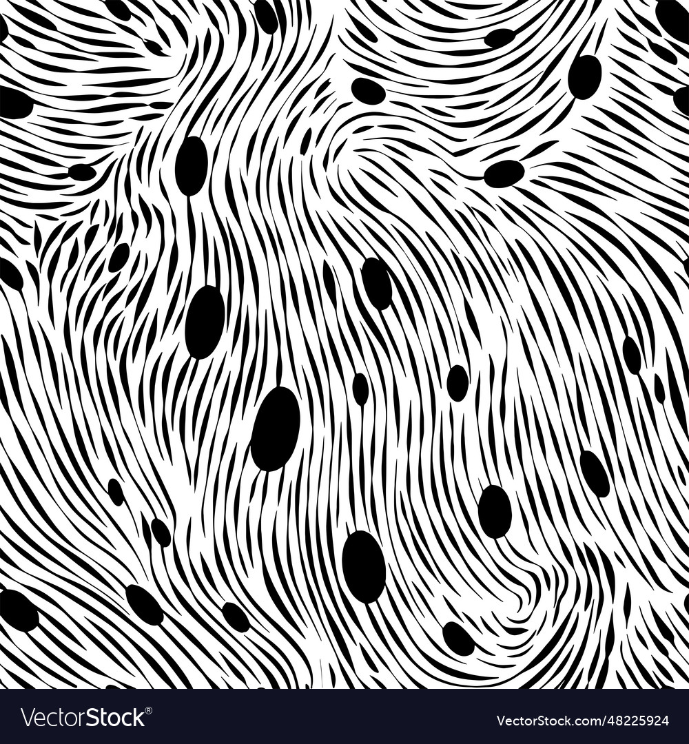 Black and white doodles abstract seamless Vector Image