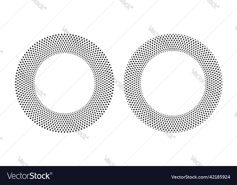 Circle patterns for round frames vector image Circle patterns for round frames