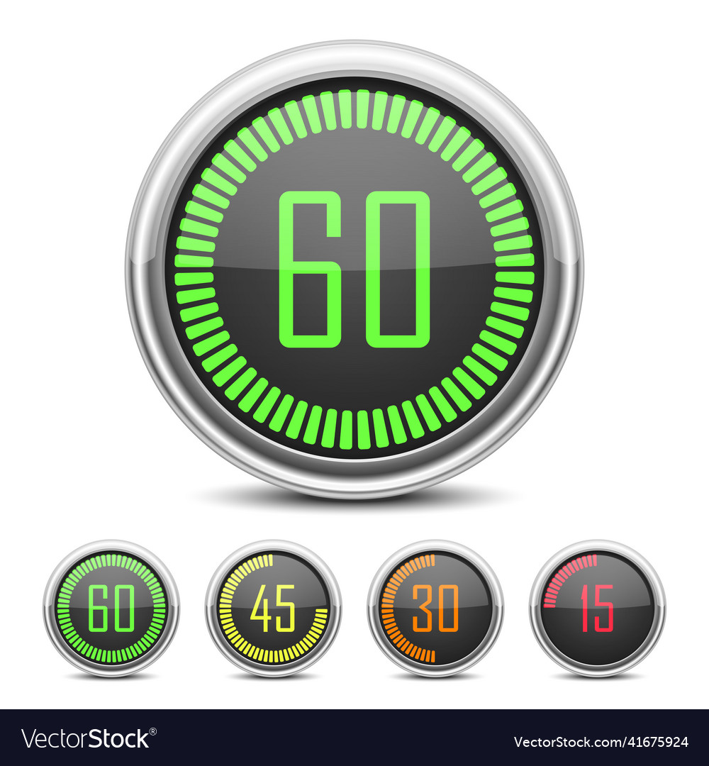 Digital Countdown Timer Royalty Free Vector Image Digital Countdown Timer Royalty Free Vector Image