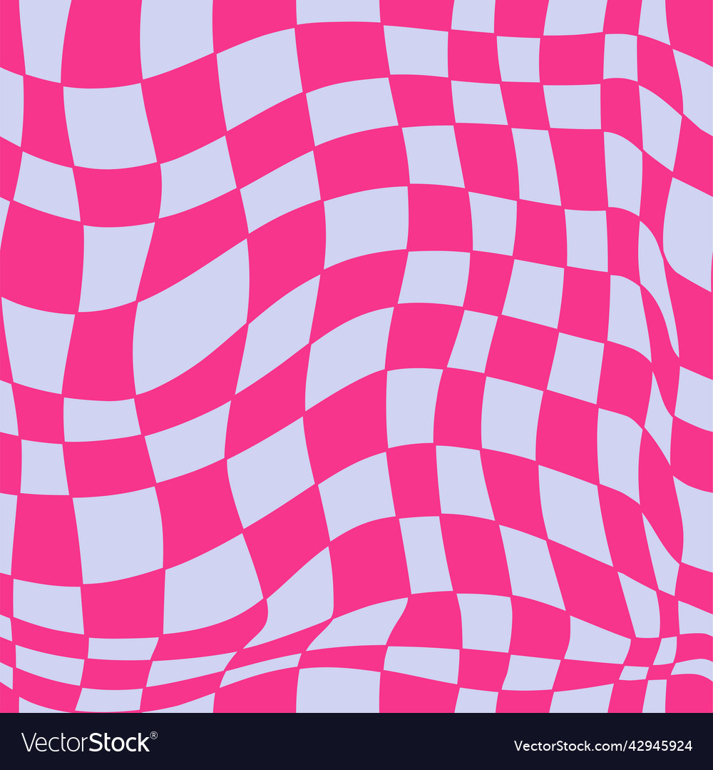 Distorted Cyber Checkered Pattern