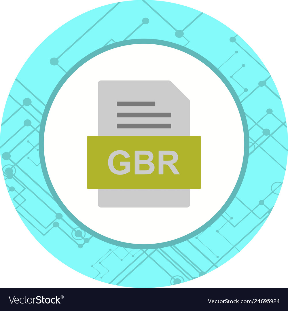 Gbr file document icon