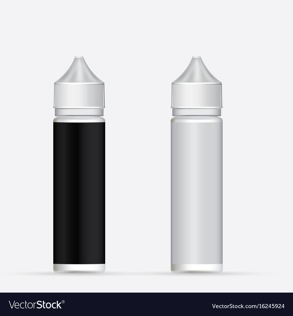 Packaging Plastic Bottle Vape Royalty Free Vector Image