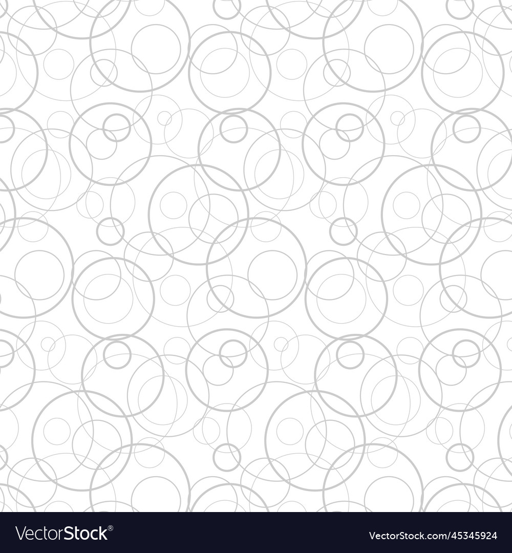 Seamless pattern of intersecting circles