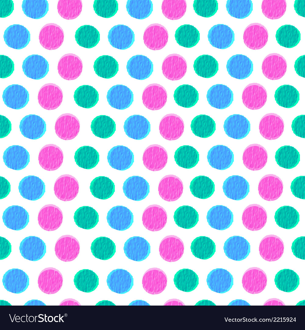 Seamless pattern with color circles