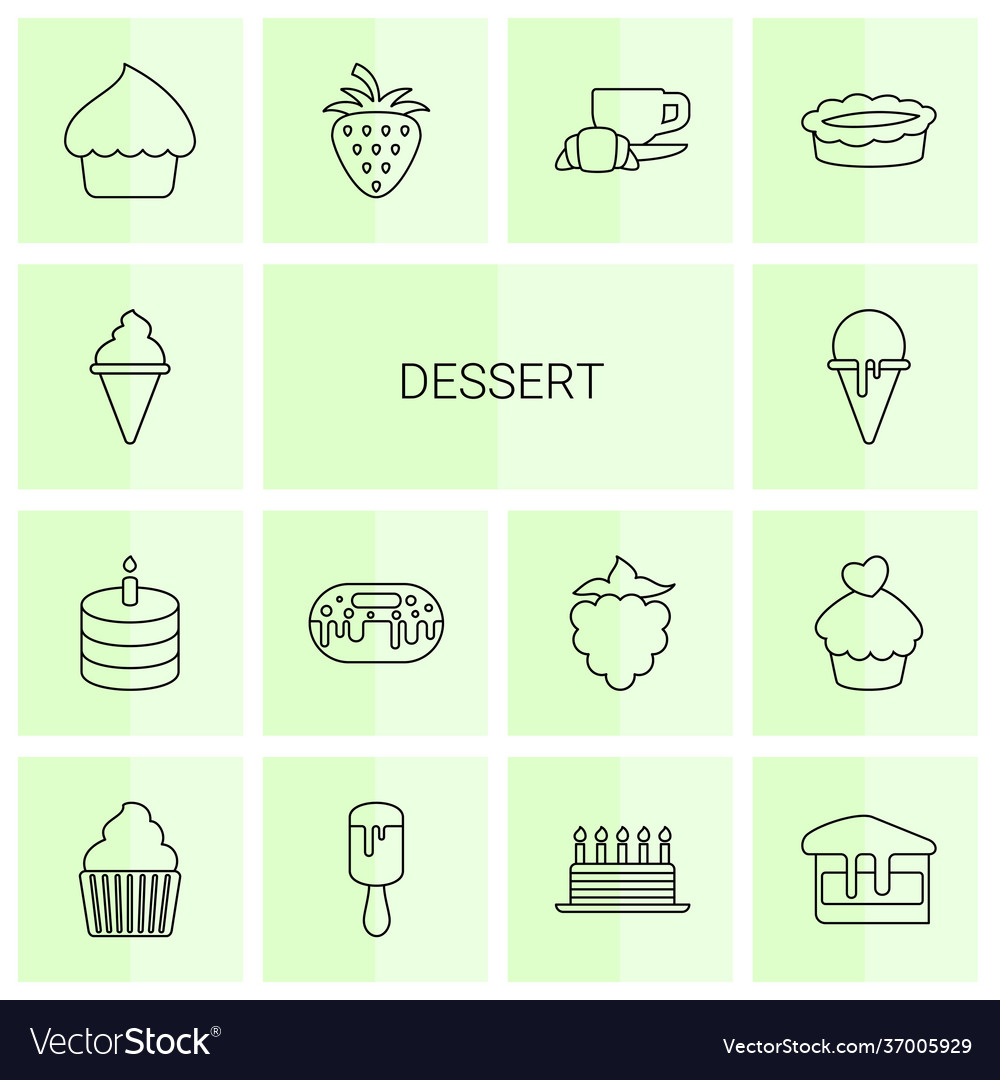 14 dessert icons