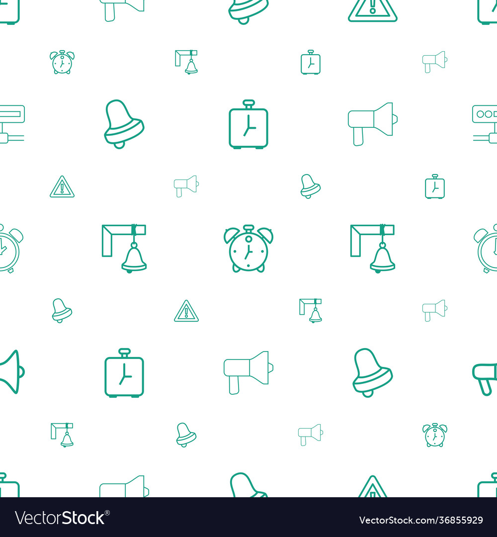 Alert icons pattern seamless white background
