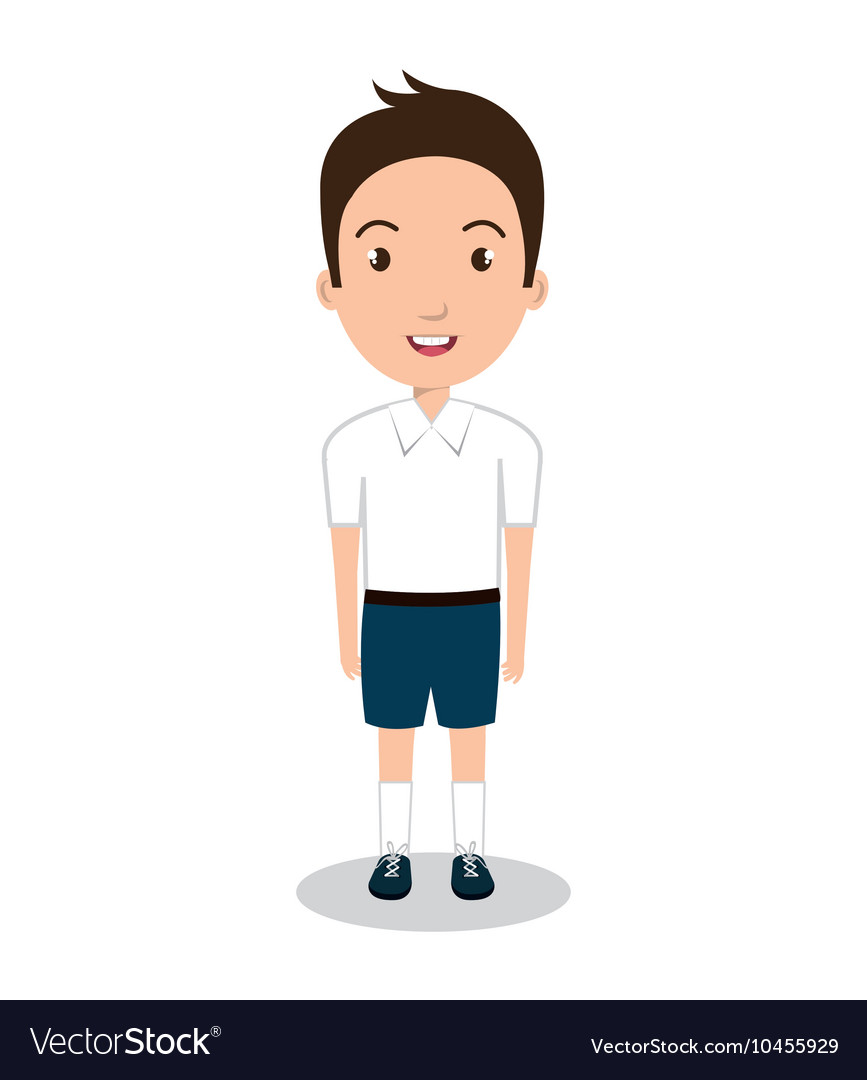 Schüler Uniform Ikone