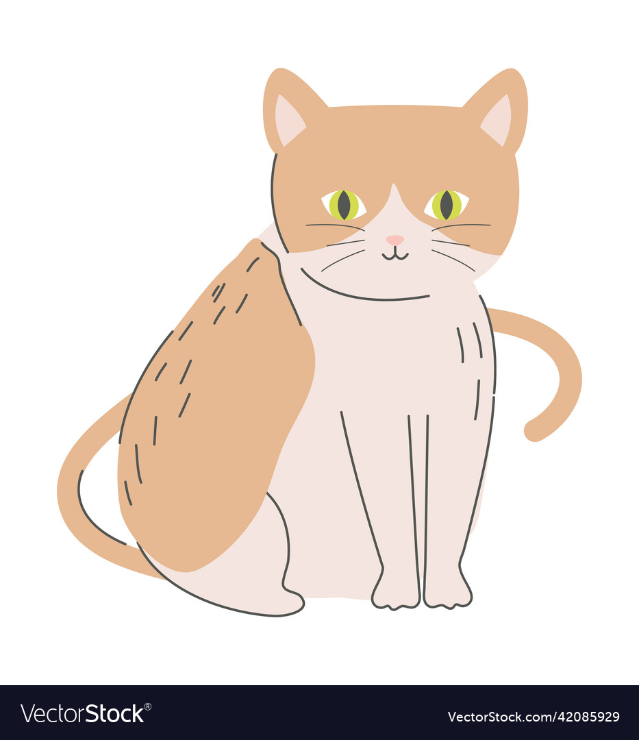 Cute cat icon Royalty Free Vector Image - VectorStock