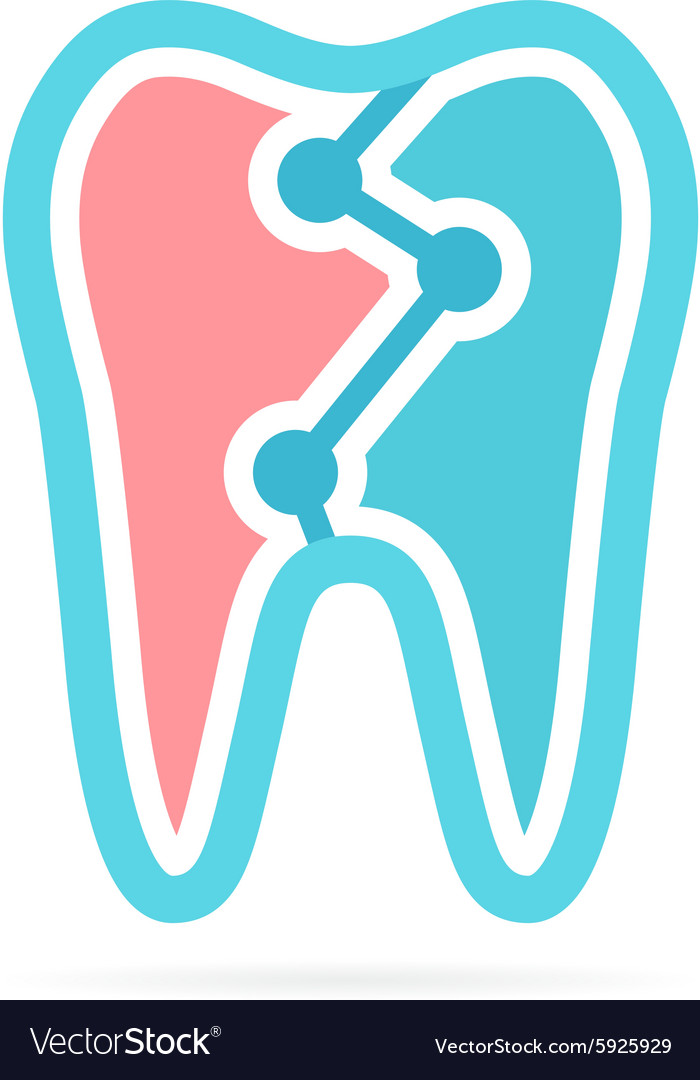 dental logo design for dentist or dental clinic vector image dentist logo design