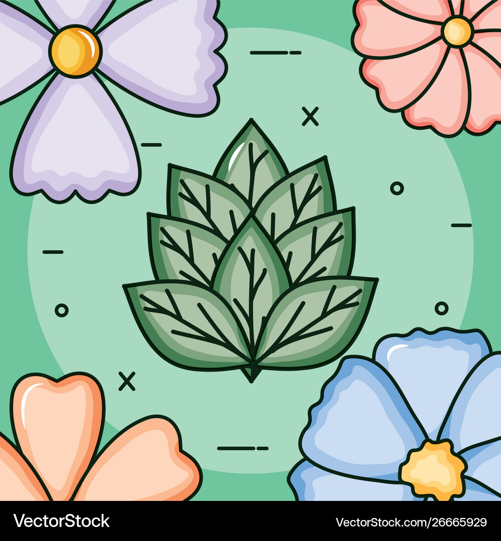 Garden Flower Frame Design Art Vector | Best Flower Site