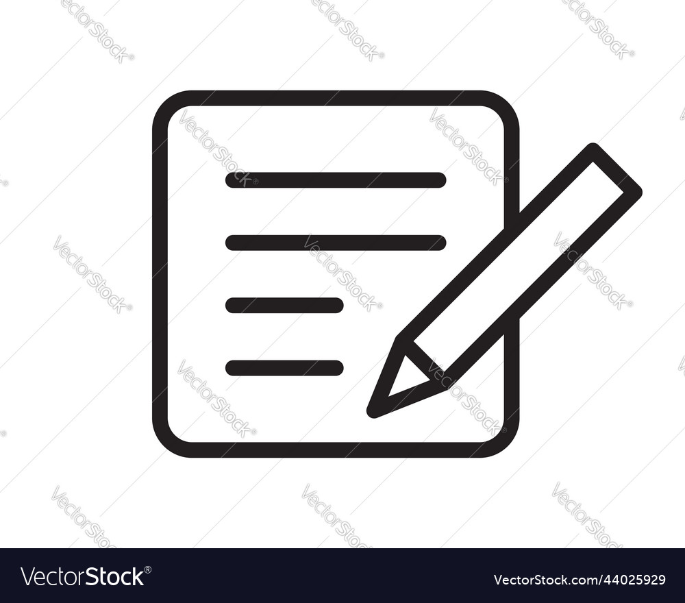 Note icon sign paper message or document page