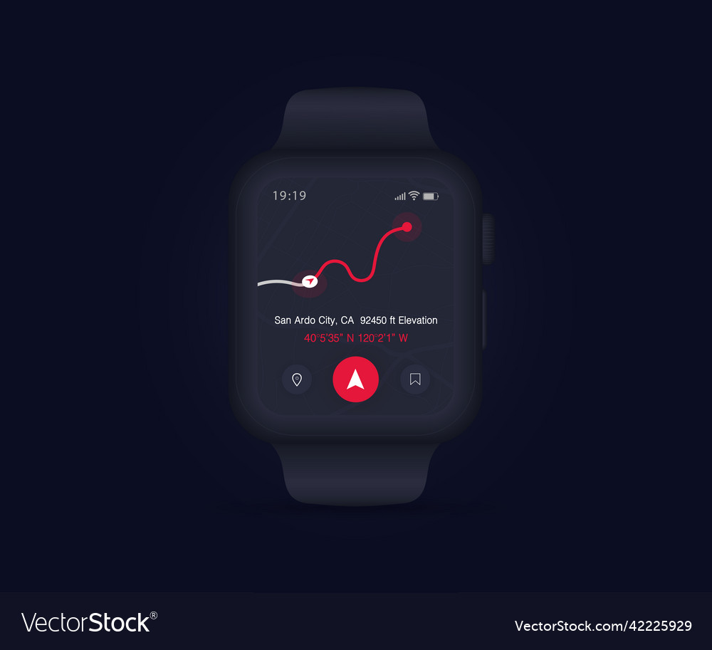 Vetores de Smartwatch Map Gps Navigation App Ux Ui Concept Aplicativo De  Mapa De Relógio Relógio De Mapa De Pesquisa De Aplicativos Mapa De  Tecnologia Pulso De Nave Da Cidade Rua Da