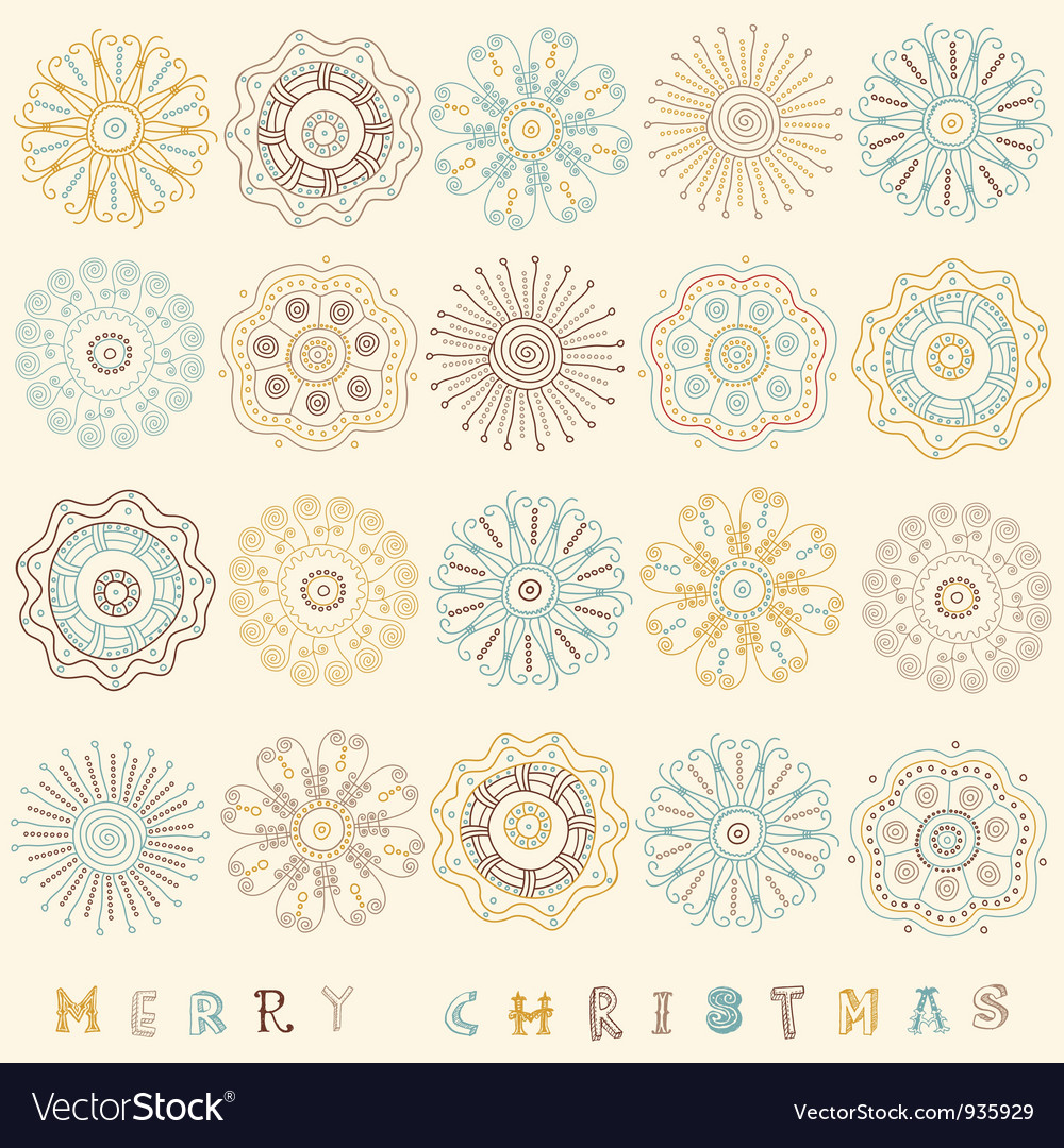 vintage christmas pattern card royalty free vector image vintage christmas pattern