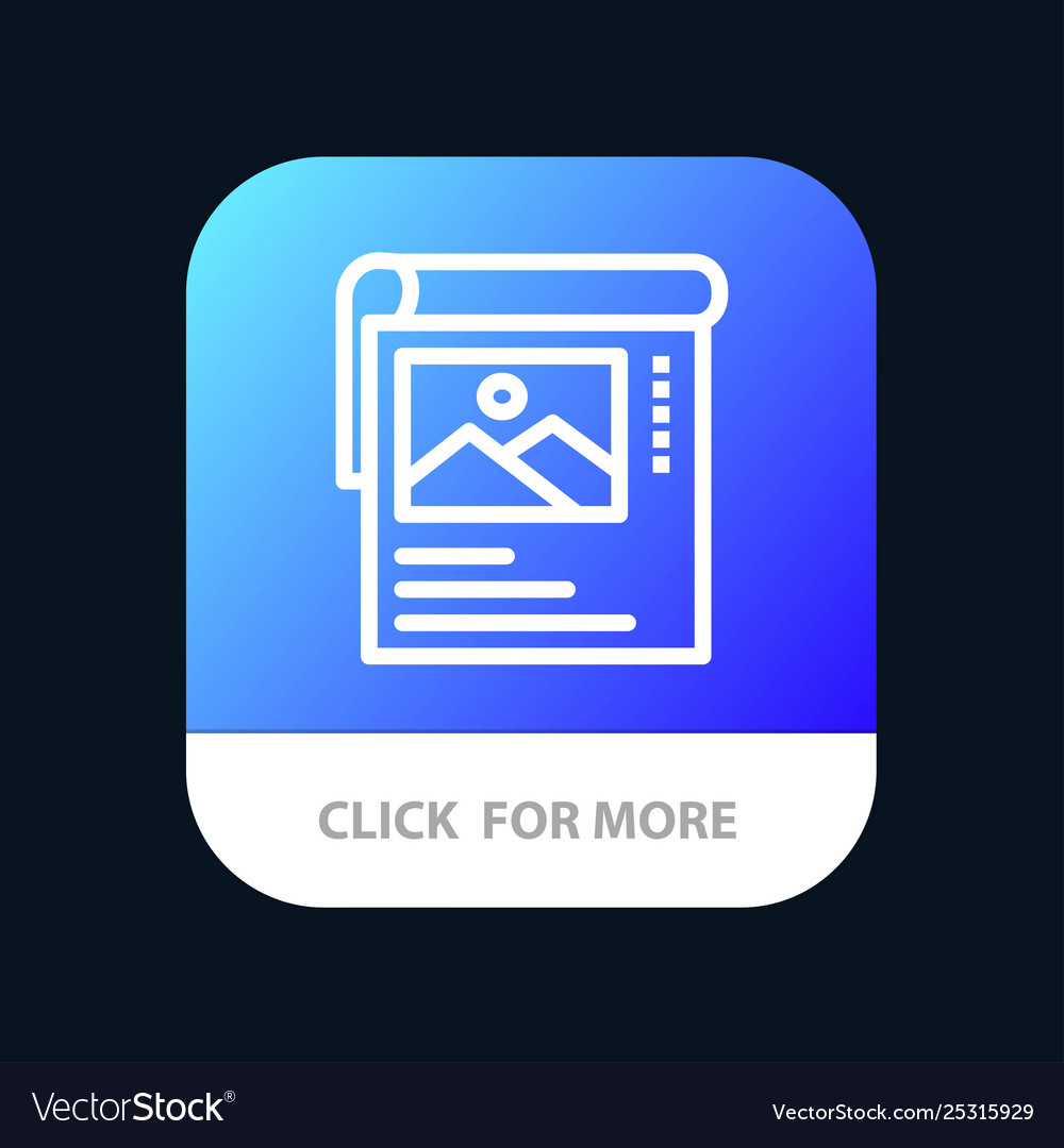 Wallpaper poster brochure mobile app button