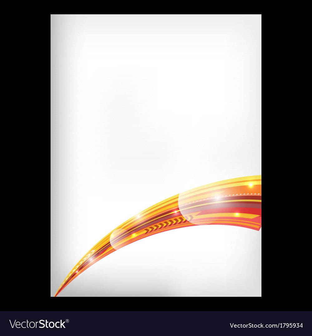Abstract orange background with a curved element