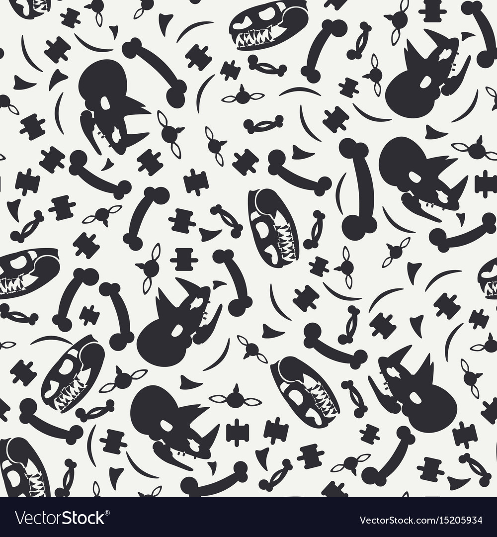 Abstract paleontologic seamless background pattern