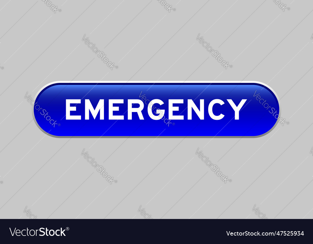 Blue color capsule shape button with word vector image Blue color capsule shape button with word