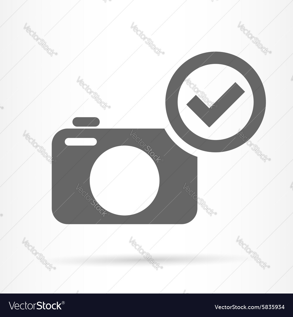 Camera confirm symbol icon