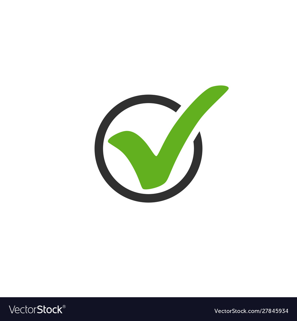 Check mark icon check mark in circle check mark Vector Image