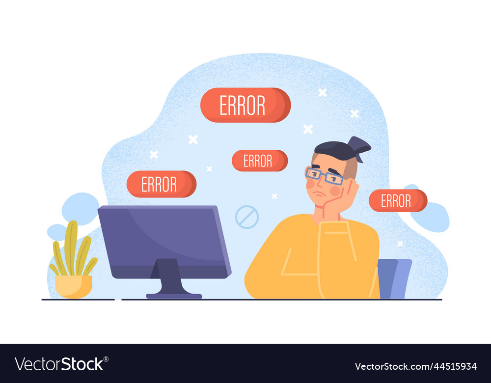 Computer Error Concept - Tech Support