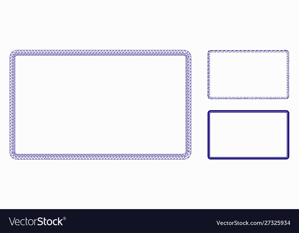 Double rounded rectangle frame mesh carcass