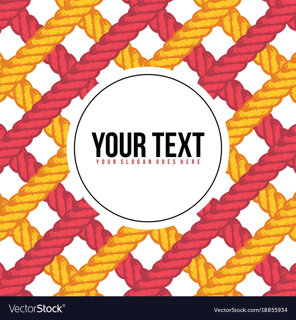 Lasso rope pattern background template
