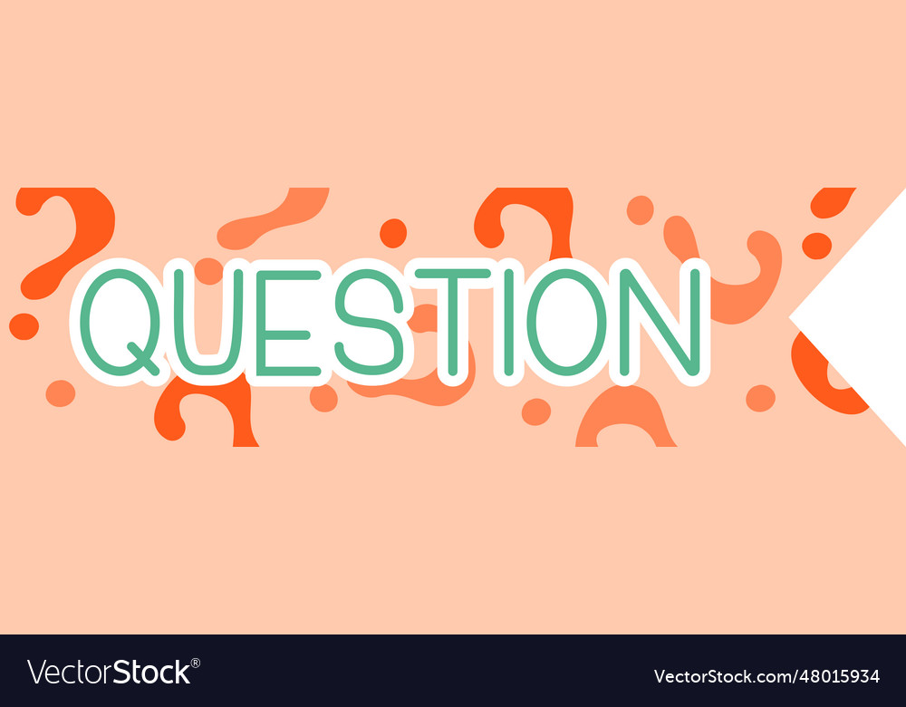 Question bookmark stripe Royalty Free Vector Image