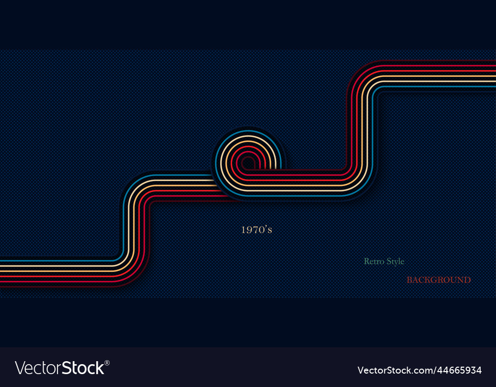 Retro Curved Lines Background