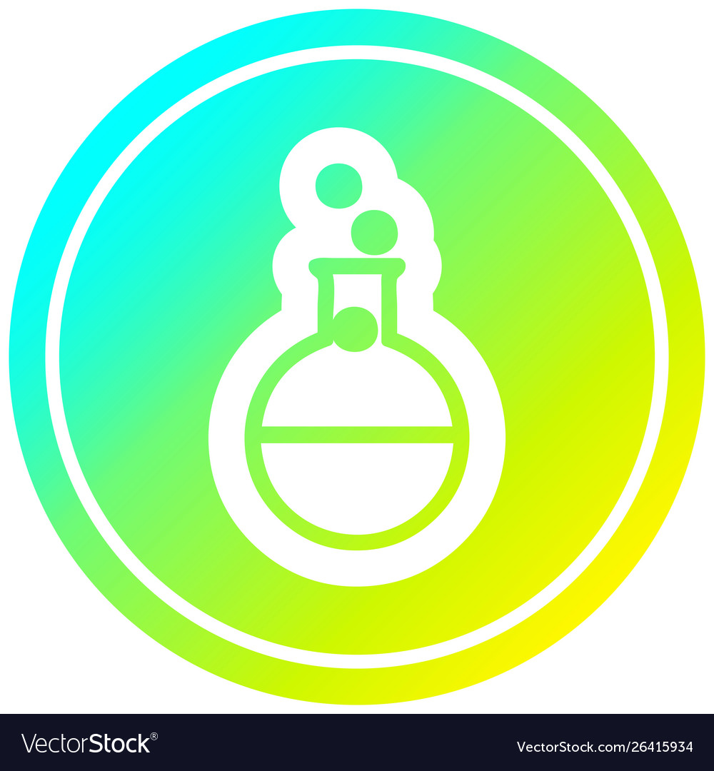 Science experiment circular in cold gradient