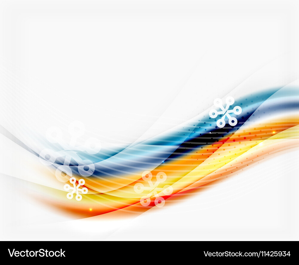 Wave with snow background Royalty Free Vector Image