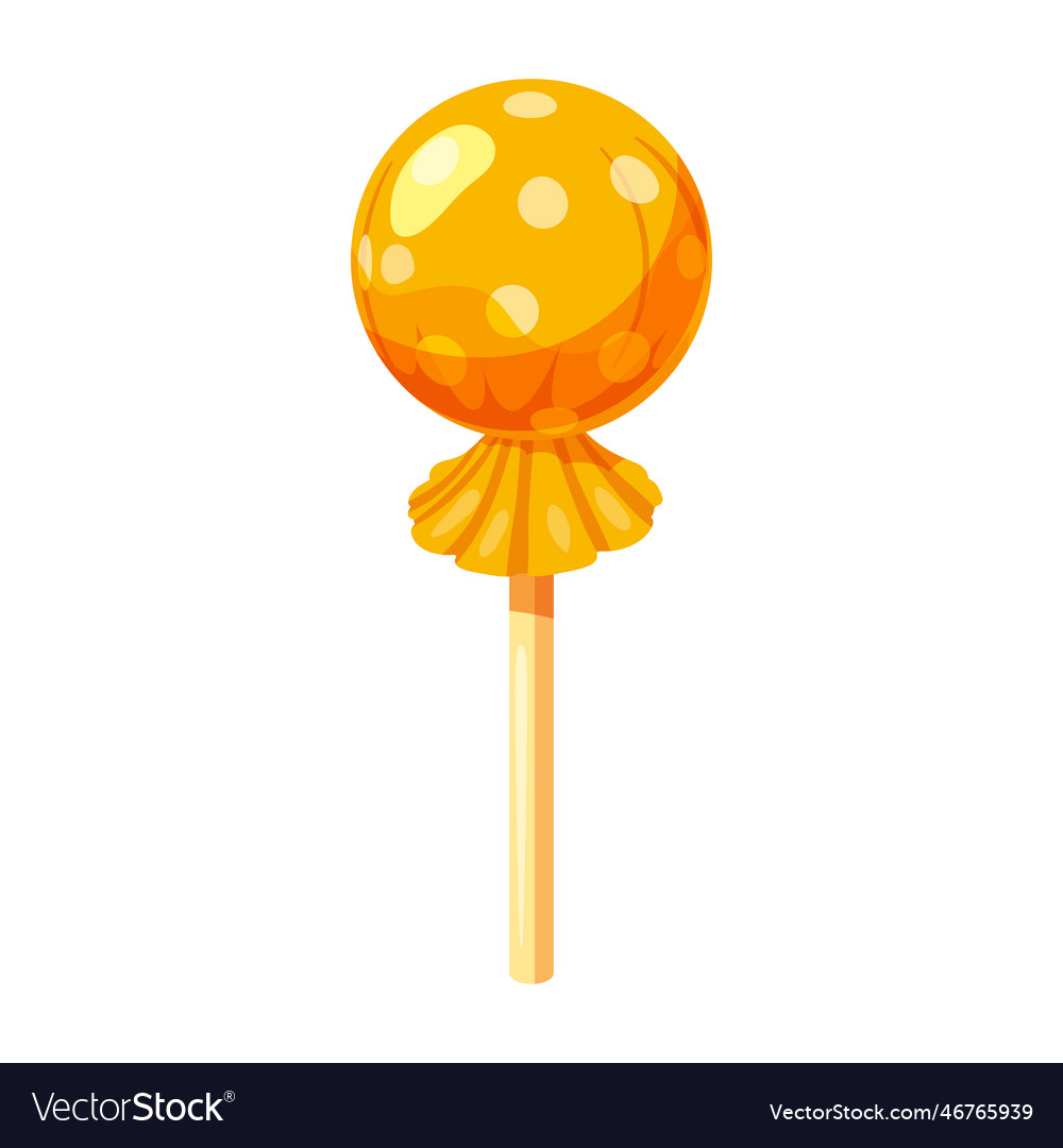 Candy on a stick isometric 3d sweet lollipop Vector Image