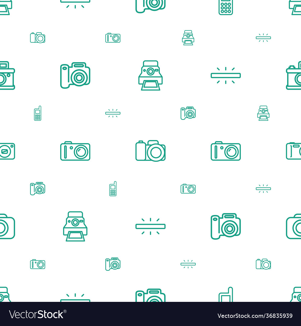 Capture icons pattern seamless white background Vector Image Capture icons pattern seamless white background