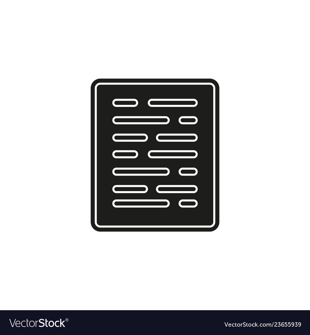 Document list - paper icon web page symbol