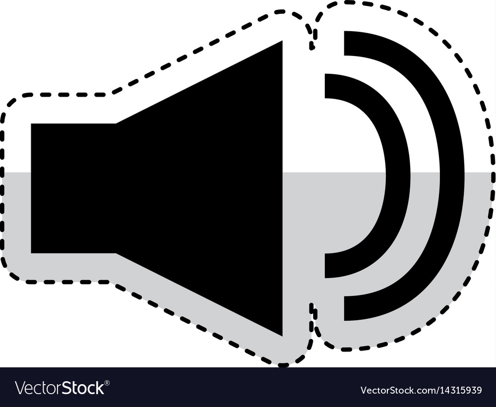 Megaphone Sound isoliert Ikone