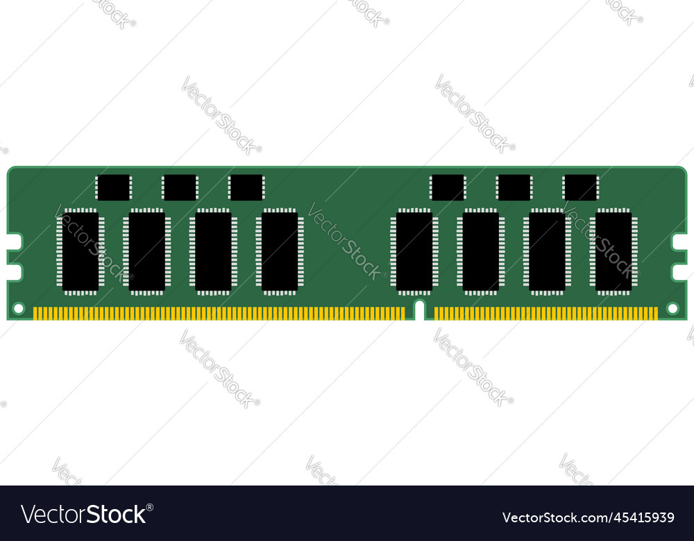 Ram für Desktop-Computer-Speicher-Stick isoliert