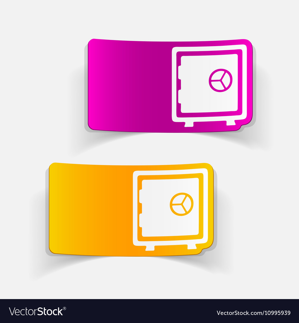 Realistic design element safe