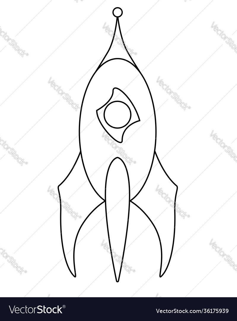 Rocket stands vertically - linear