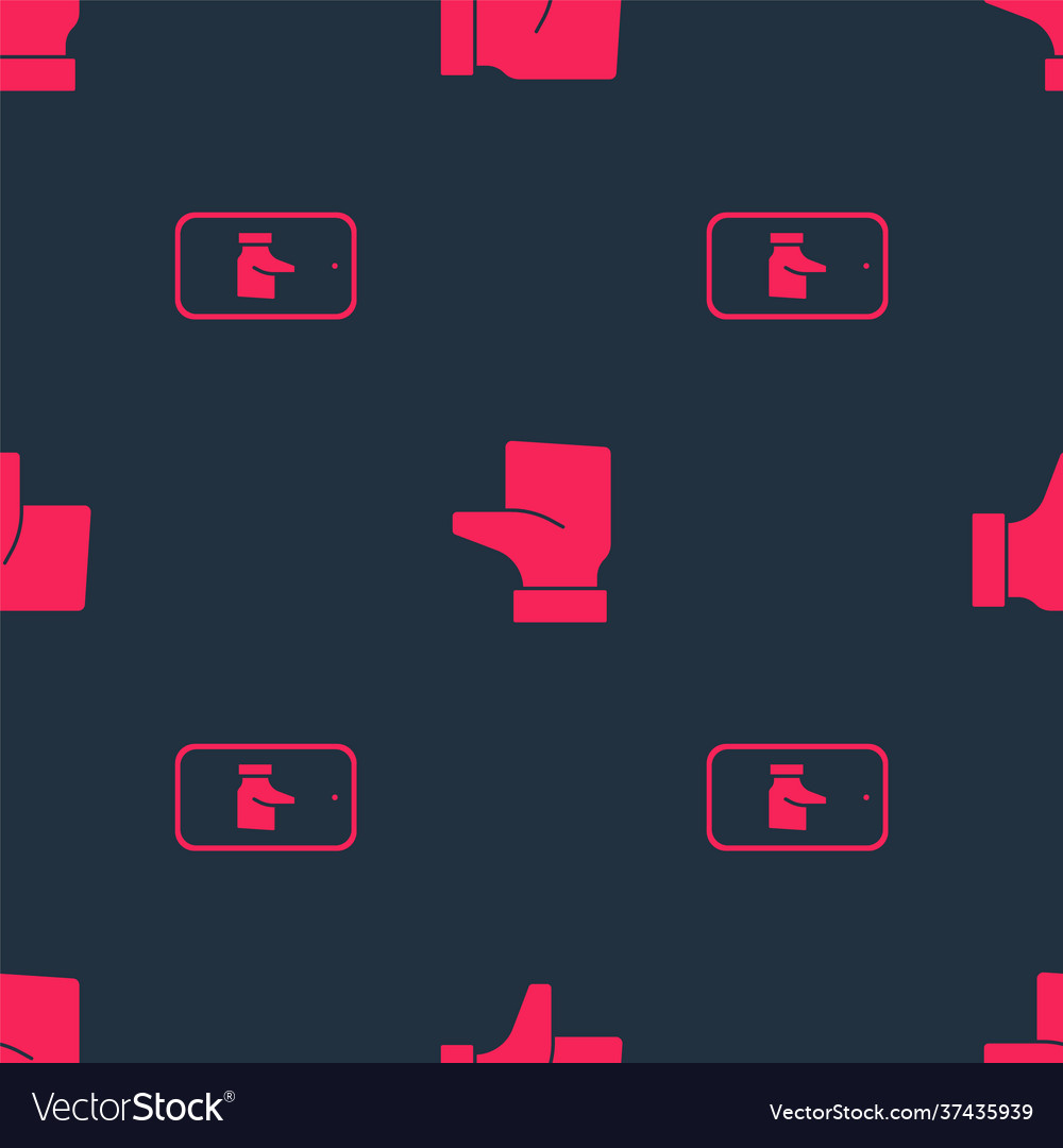 Set hand like and on seamless pattern
