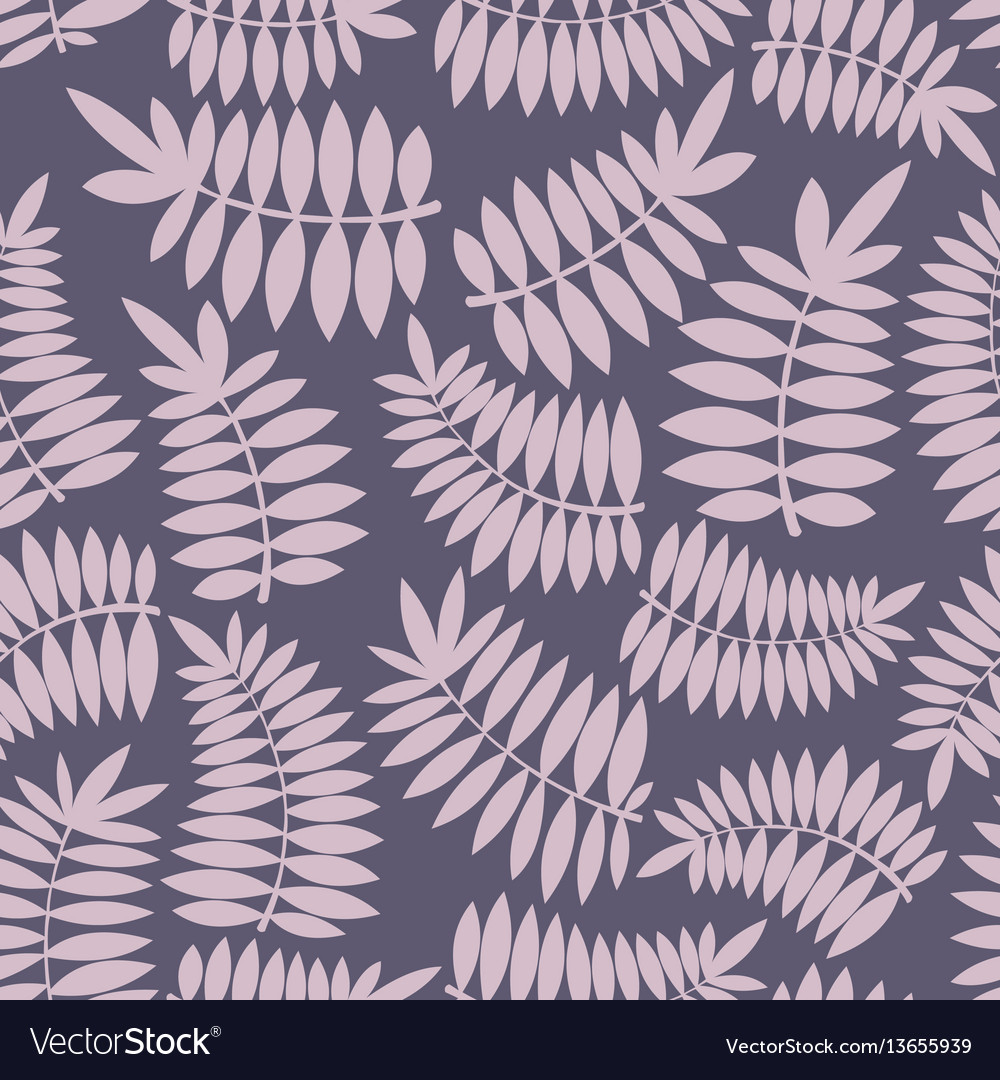 Stylized branch seamless pattern
