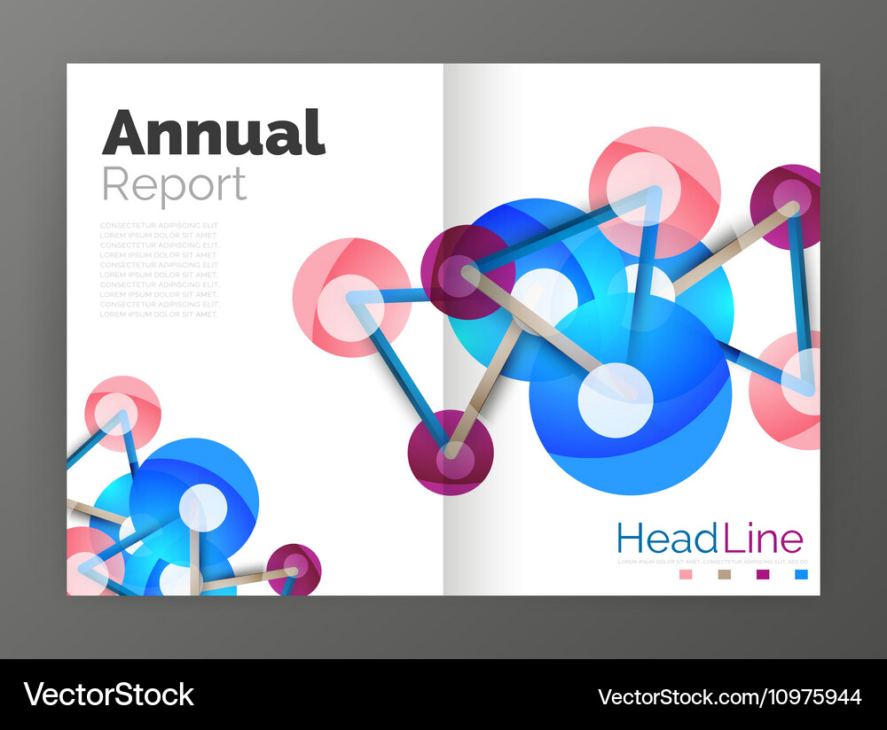 Geometric molecule abstract background Royalty Free Vector