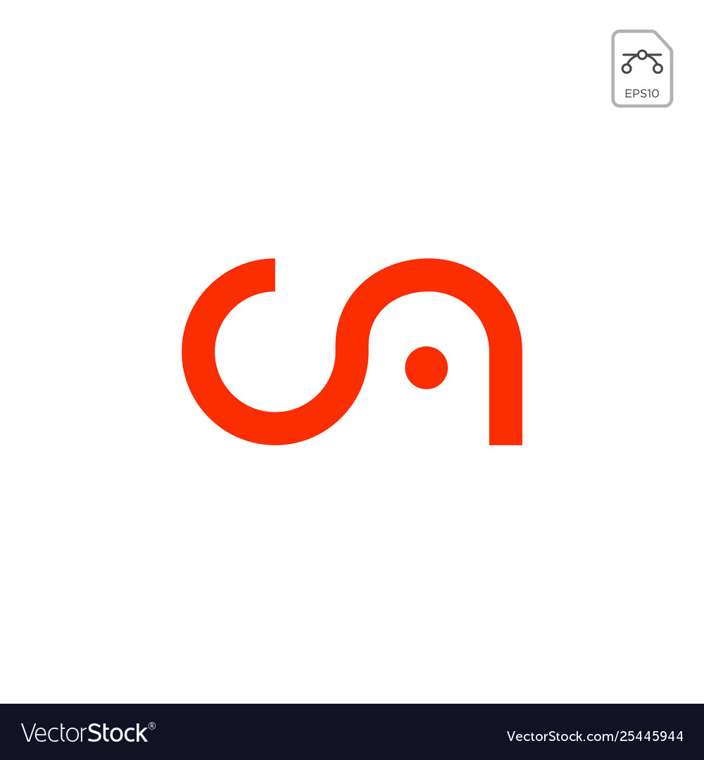 Ursprüngliche ac ca c Logovorlage Vector Image Ursprüngliche ac ca c Logovorlage