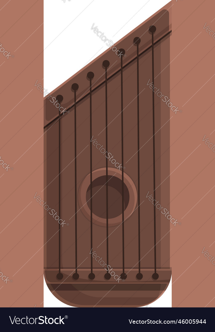 Kantele instrument icon cartoon gusli Royalty Free Vector