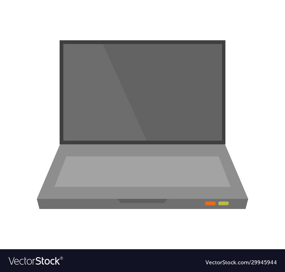 Laptop icon in on white background