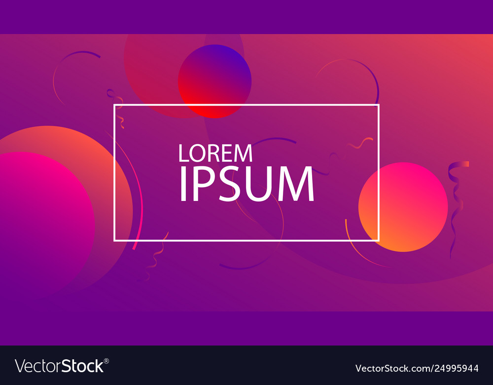 Luid gradient shapes composition vector image Luid gradient shapes composition