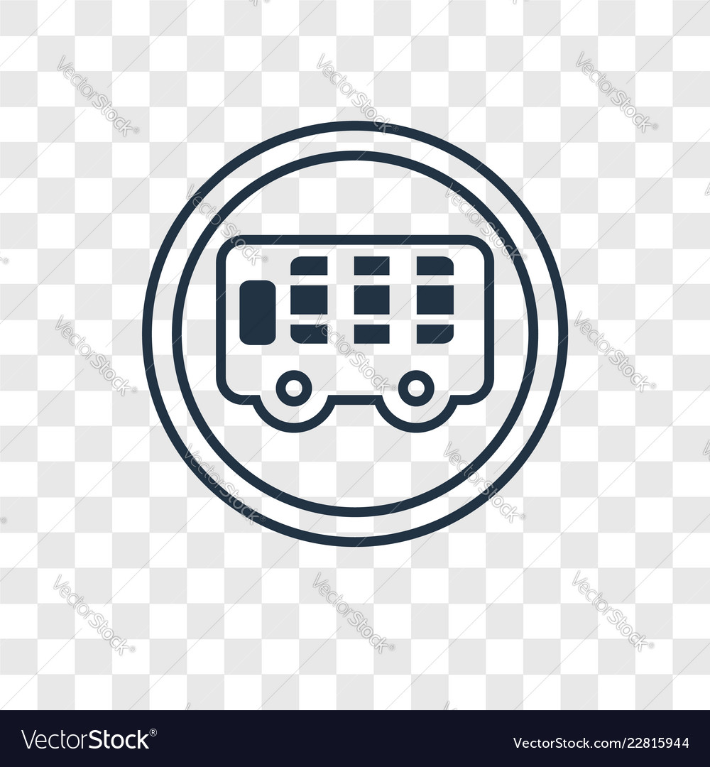Man concept linear icon isolated on transparent vector image Man concept linear icon isolated on transparent