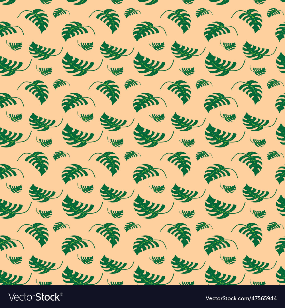 Summer background seamless pattern with tropical Vector Image Summer background seamless pattern with tropical