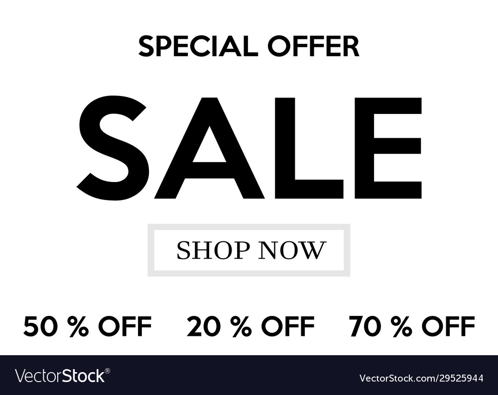 Text templates for sale banner sticker poster vector image Text templates for sale banner sticker poster