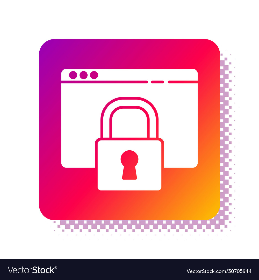 White secure your site with https ssl icon vector image White secure your site with https ssl icon