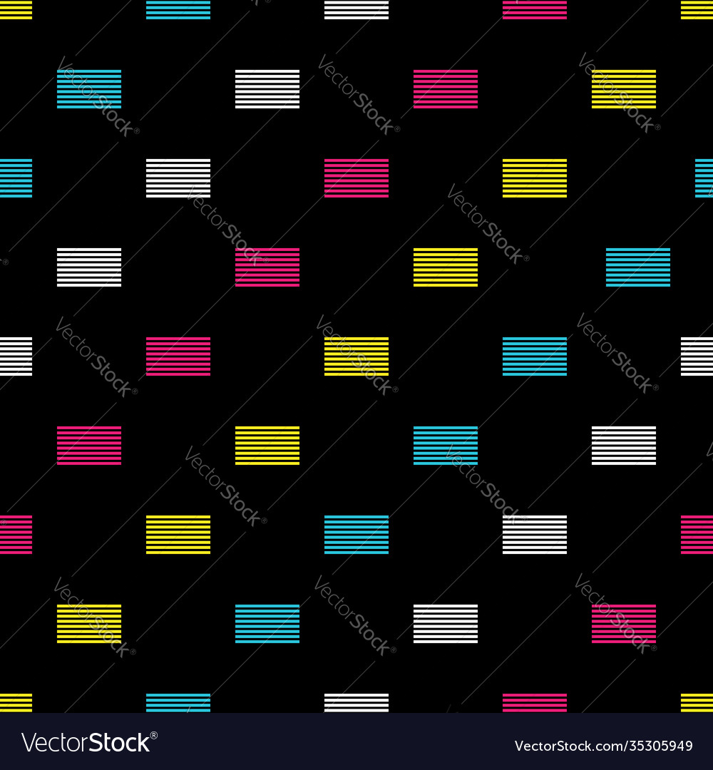 Abstract seamless pattern with color elements vector image Abstract seamless pattern with color elements