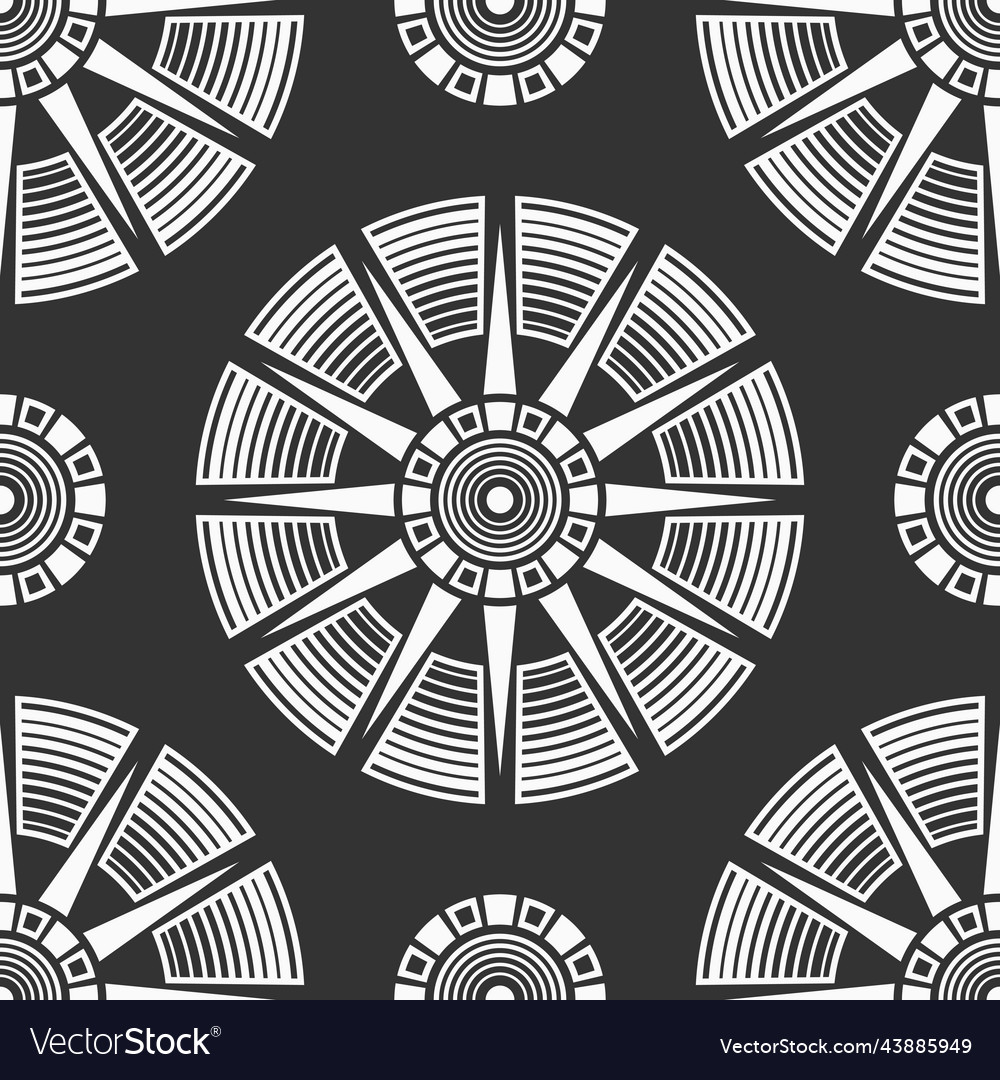 Abstract seamless pattern with round symmetrical vector image Abstract seamless pattern with round symmetrical